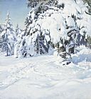 Winter Canvas Paintings - Winter Landscape